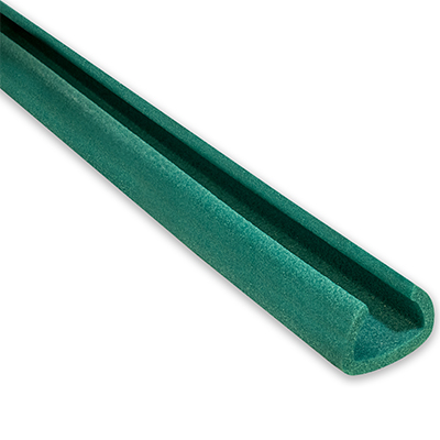 500 Metres (250 Strips) Of 'U-Channel' Foam Edge Guards Protectors 5-15mm x 2M - Jiffy Ocean Green U15